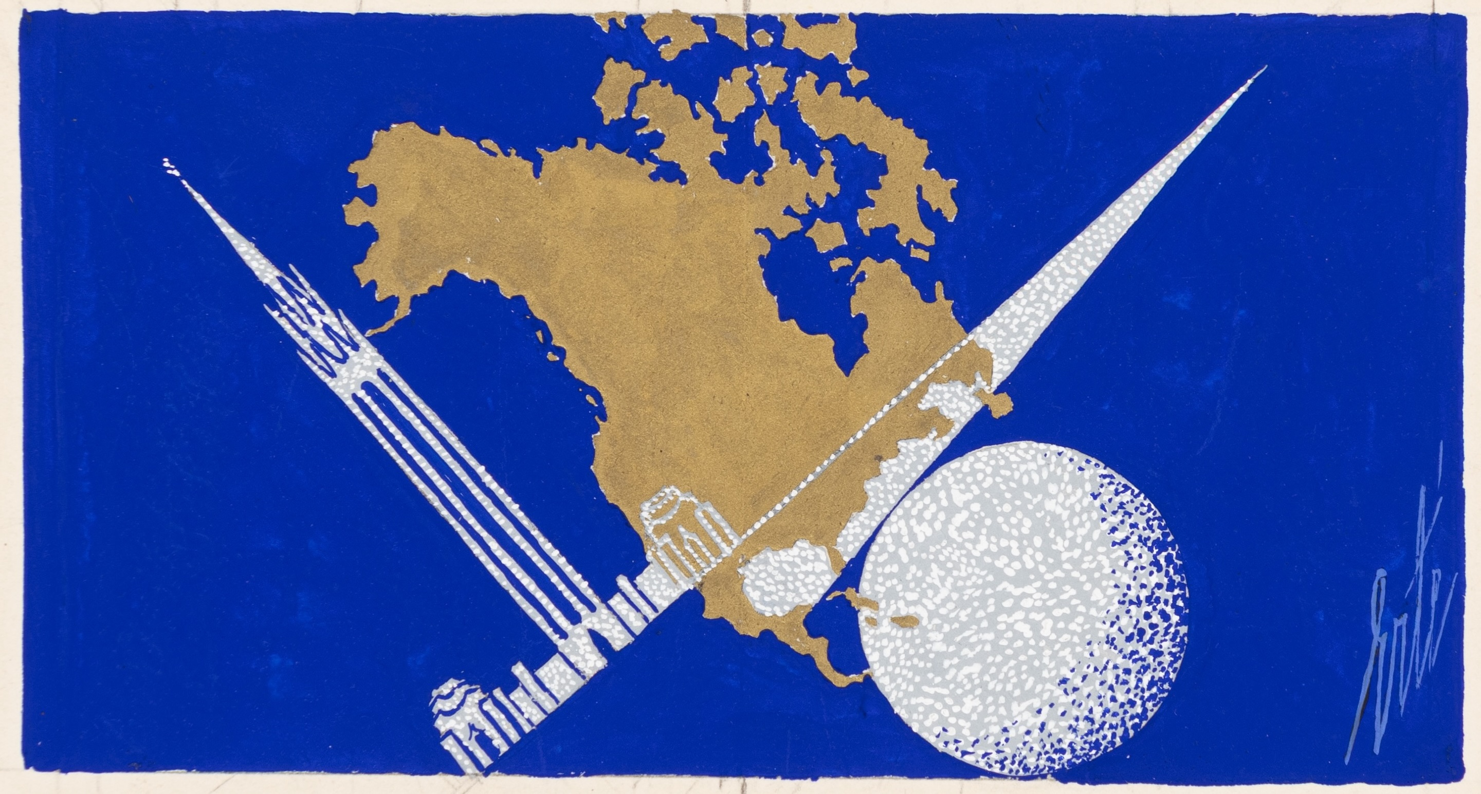 Design for the Stage Curtain for George White’s Scandals